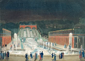 Iluminação da fonte de Saint-Cloud, 1 de abril de 1810